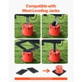 thumbnail image 4 of VEVOR Trailer Jack Blocks 6 RV Leveling Blocks 8" High 2000 lbs with 2 Pads, 4 of 9