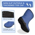 thumbnail image 2 of FUNCOO PLUS Kids Fleece Lined Rain Boots Boys Winter Warm Snow Boots, Navy, Big Kid Size 2, 2 of 5