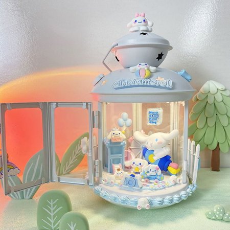 

Kawaii Sanrio Kuromi My Melody Cinnamonroll DIY Halloween Candlestick 3D Night Light Decoration Cute Beauty Bedlight Decoration