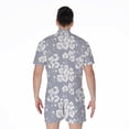 thumbnail image 2 of Drawing Orchid Pattern Short Sleeve Men'S Rompers Casual Summer Jumpsuits Outfit, 2 of 4