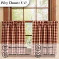 thumbnail image 5 of Park Designs Red York Window Tiers 24x72, 5 of 6