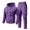171#Purple, variant on Sweatsuits For Men 2 Piece Matching Outfit Pullover Hooded Top Cargo Pocket Straight Leg Pants Fleece Sweatsuit For Athletic Training Sessions