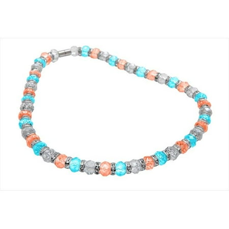 Alexander Kalifano WHITE-NGG-16 White Tag Gorgeous Glass Necklaces - Multi-Colored