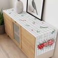 thumbnail image 4 of Valentine's Day Table Runner - 60 Inch Long, Kitchen Dining Table Runner Dresser Scarves, Red Love Heart Eucalyptus Grey Check Farmhouse Decor for Coffee Tables Wedding Party Banquet, 4 of 8