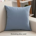 thumbnail image 6 of Light Blue Pillow, Featuring Checkered and Striped Designs, Neutral Decor, 18x18 Spring/Summer Decorative Pillow, Suitable for Sofas, Chairs, and Porch Chairs, 6 of 6