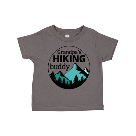 

Inktastic Grandpa s Hiking Buddy with Mountains and Trees Gift Toddler Boy or Toddler Girl T-Shirt