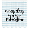thumbnail image 3 of Ambesonne Saying Shower Curtain, Adventure Text, 69"Wx84"L, Pale Blue, 3 of 5