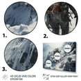 thumbnail image 3 of Designart "Winter Hiking Track in the Mountains III" Sports Framed Wall Art Decor - Modern Grey Hiking Entryway Framed Wall Art, 3 of 6
