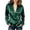 Green, variant on Qgtaibl Womens Work Long Sleeve Blouses Satin Wrap Deep V Neck Pleated Shirts Elegant Loose Fit Office Dressy Tops Green XXXL