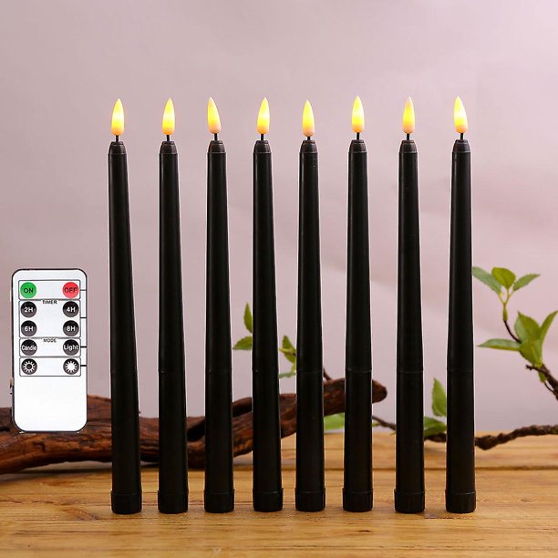 Vela electrónica sin humo, velas LED remotas parpadeantes, 8 piezas/juego, belleza, blanco cálido