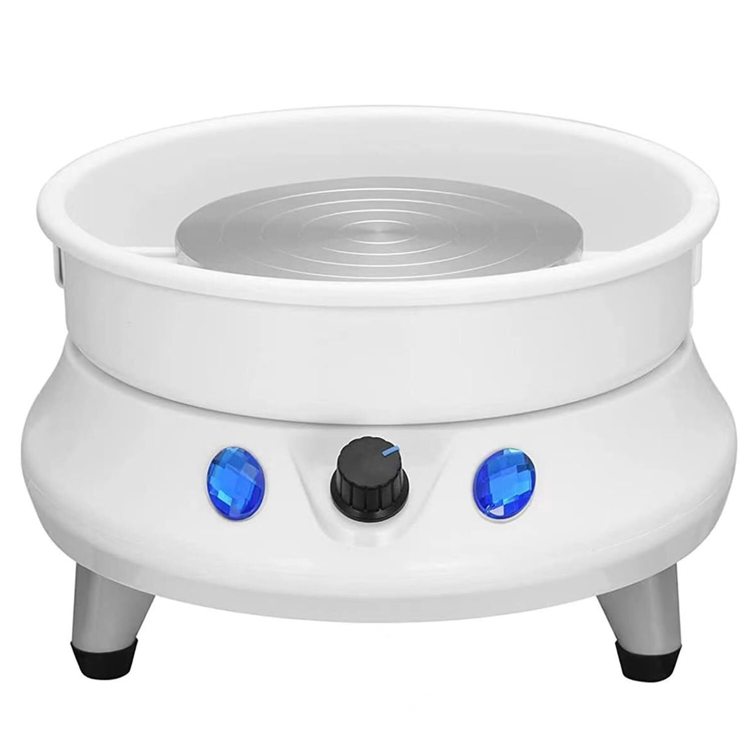 Electric Mini Pottery Wheel Machine, Pottery Forming Machine, 2000 RPM Ceramic Wheel Clay Tools, with 8 Clay Tools, for Adults Pottery Lovers