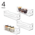 thumbnail image 2 of mDesign Slim Plastic Storage Organizer Bin for Home and Kitchen, 4 Pack - Clear, 2 of 9