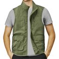 thumbnail image 1 of SURJDE Mens Jacket Field Pofessional Emergency Field Fishing Multi Pocket Vest (c-Green, XXXXL), 1 of 3