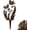 #01-1 PC, variant on Bird and Wildflower Metal Garden Stake – Two Birds Rustic Garden Sculpture – Handmade Metal Flower Garden Stake for Planters and Lawn – Spring Decorative Yard Art (1PC)