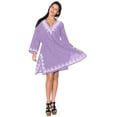 thumbnail image 3 of HAPPY BAY Women's Beachwear Summer Beach Dress Short Fashion Bathing Suit Cover ups 8-12 Violet_AC698, 3 of 5