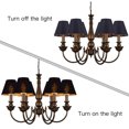 thumbnail image 4 of 6PCS Small Lampshade Black Surface Gold Bottom Lamp Shade Shell Cover Modern Lampshade Creative E14 Small Screw Lighting Accessories Lamps Table Lamp Floor Lampshade, 4 of 5