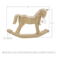 thumbnail image 2 of VHC Brands Brushed Gold Wooden Rocking Horse 9.5x15x1.5, 2 of 4