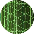 thumbnail image 1 of Ahgly Company Indoor Round Oriental Green Industrial Area Rugs, 4' Round, 1 of 4