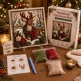 thumbnail image 5 of Secfreeship Christmas Punch Needle Kit with 3D Effect, DIY Stitching Craft Set for Beginners, Cozy Holiday Project for Home Decor and Display, 5 of 5