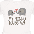 thumbnail image 4 of Inktastic My Nonno Loves Me Grandson Boys or Girls Long Sleeve Baby Bodysuit, 4 of 5