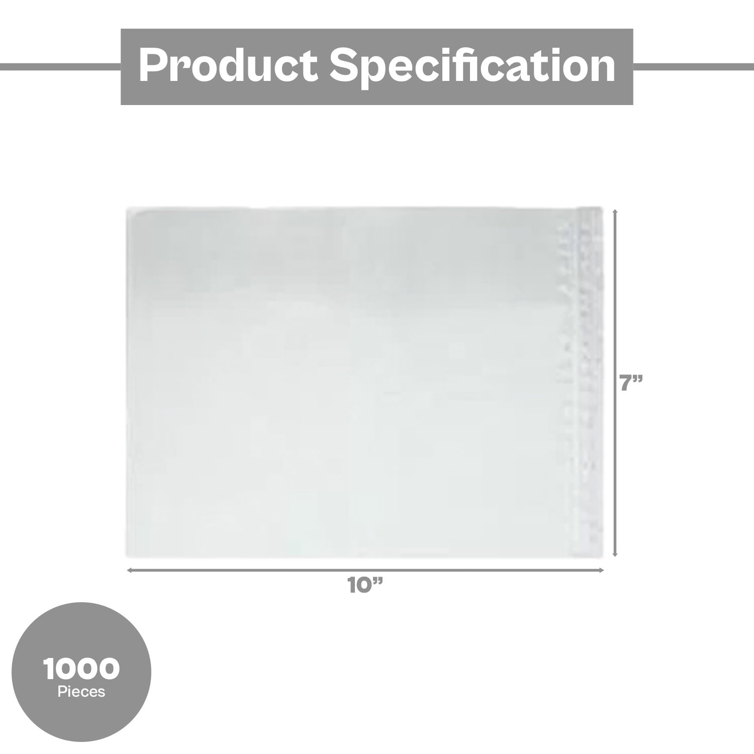 MMBM Clear Face Packing List Envelopes 7" x 10" 1000 Pieces Punctureproof Pouches for Mailing Shipping Use