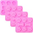 thumbnail image 1 of Molde de silicona 2 en 1 para patas y huesos, 4 piezas, molde de silicona antiadherente de grado alimenticio para chocolate, caramelos, gelatina, cubitos de hielo., 1 of 5