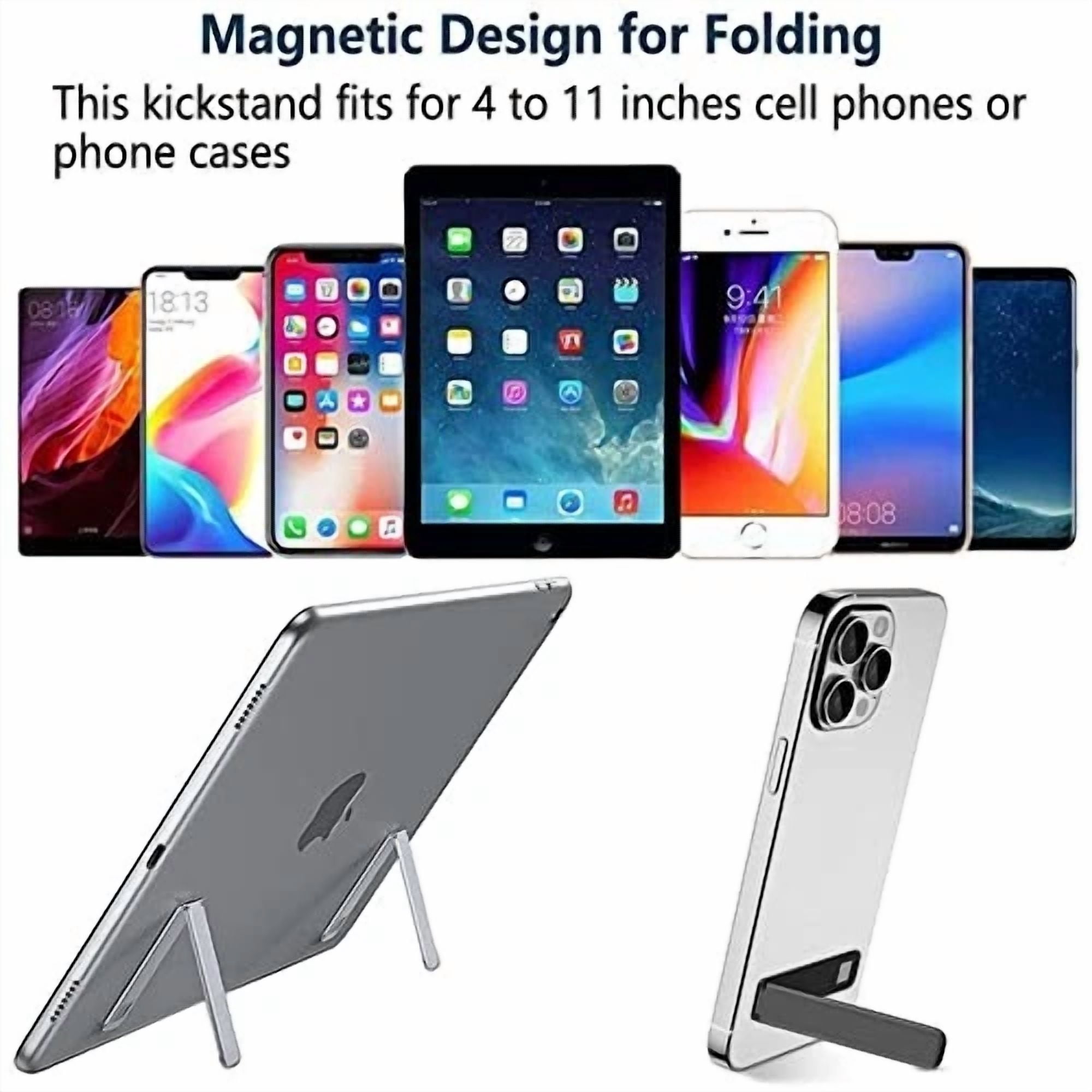CRESTIN- Cell Phone Kickstand,Vertical And Horizontal Aluminum Phone Stand For Black