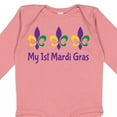thumbnail image 4 of Inktastic My 1st Mardi Gras Fleur De Lis Boys or Girls Long Sleeve Baby Bodysuit, 4 of 5