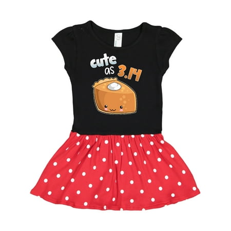 

Inktastic Cute as 3.14 Pi Day Pumpkin Pie Pun Gift Toddler Girl Dress