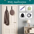 thumbnail image 5 of CY5O5ee 11" Christmas Wreath Hanger for Front Door Metal Garland and Stocking Door Hanger Over The Door Hooks for Front Porch Home Decor, 5 of 8