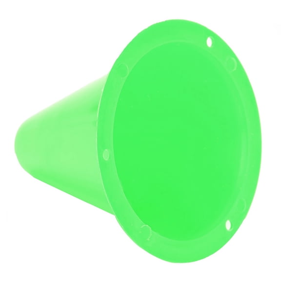 10 piezas de conos de entrenamiento de fútbol, barreras de fútbol, soporte de marcador de plástico, accesorio (verde)