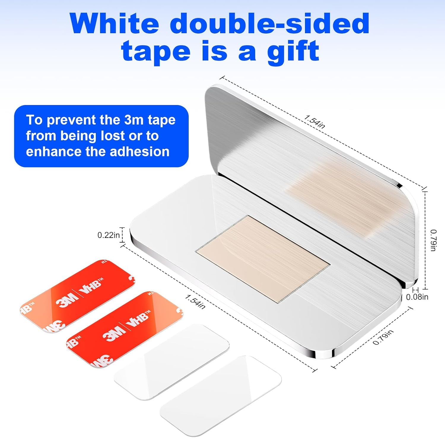 10 Pack Magnetic Cabinet Door Catch, Ultra Thin Cabinet Door Magnets, Adhesive Drawer Magnets to Stay Closed, Stainless Steel Cabinet Latch Easy to Install with Double Sided Tape