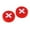 Switzerland, variant on Almencla 2 Pieces National Flag Silicone Tennis Racket Shock Absorbers Italy