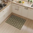thumbnail image 2 of ODIKA 3'x5' Olive Green Geometric Elegance Washable Accent Rug Chic Abstract Motifs with Modern Flair for Bedside, Nursery Room, Pet Friendly & Non-Shedding, 2 of 6