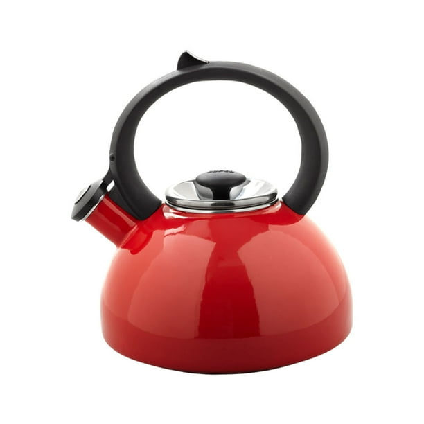 Copco Bellini Enamel on Steel 2 Quart Red Tea Kettle