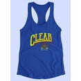 thumbnail image 3 of Clear Your Mind Grunge Style Racerback Tank Women -Image by Shutterstock, Female x-Small, 3 of 4