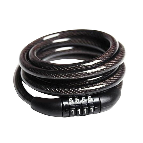 HONMEET Cycle Lock 1Pack Coded Lock for Bicycle Security 8*47.2in Black