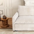 thumbnail image 4 of Corduroy Upholstered Sofa with 2 Cushions - Cozy Seating in Living Room, 4 of 5
