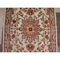 thumbnail image 3 of Rectangle Area Rug Ivory Medallion Flowers Hand Knotted Wool Silk Carpet (5 x 3)', 3 of 8