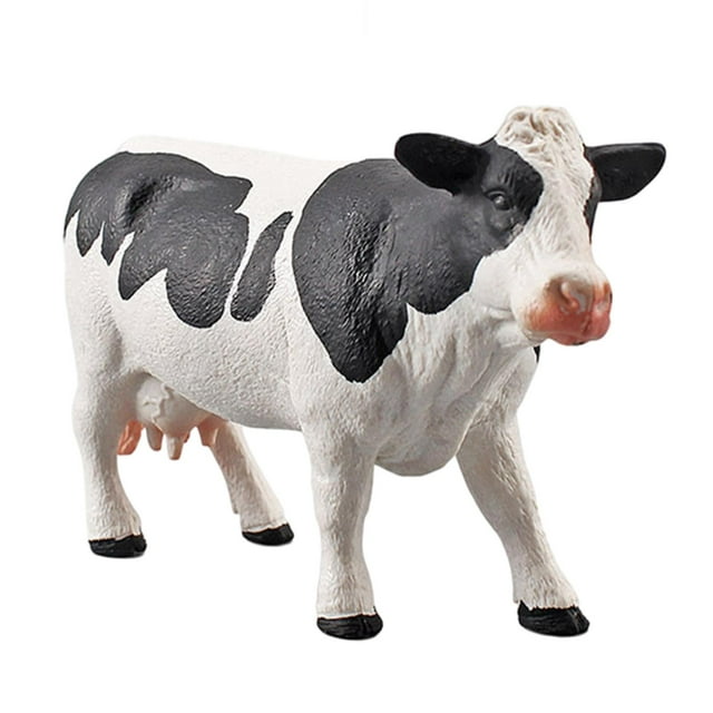 Painted Farm Animal Figure Toys Cake Topper Learning Educational Toys Model D