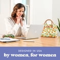 thumbnail image 4 of Fit + Fresh Bloomington Womens Lunch Bag, Insulated Lunch Box With Containers, Orange Blossoms, 4 of 7