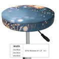 Noikeo Gold And Blue Fireworks Pattern Bar Stool Cushion Cover, Round