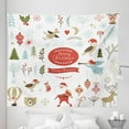 thumbnail image 1 of Christmas Tapestry, Christmas Graphic Elements Delicate Gentle Ornate, Fabric Wall Hanging Decor for Bedroom Living Room Dorm, 5 Sizes, Multicolor, by Ambesonne, 1 of 1