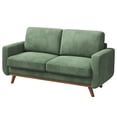 thumbnail image 6 of Neche 68" Corduroy Sofa for Living Room, 2 Seater Modern Couch for Small Space Office, Comfy Loveseat in a Box, Green, 6 of 7