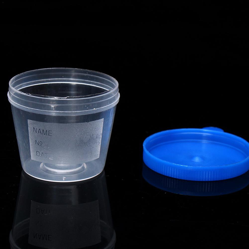 10PCS 40ML Disposable Urine Sputum Cup Specimen Container Sample Cup Plastic 