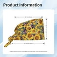 thumbnail image 5 of Gaeub Sunflowers Vintage Print Cleaning Working Cap,Unisex Scrub Cap Nurse Hat,No-Slip Scrub Cap for Men & Women, 5 of 7