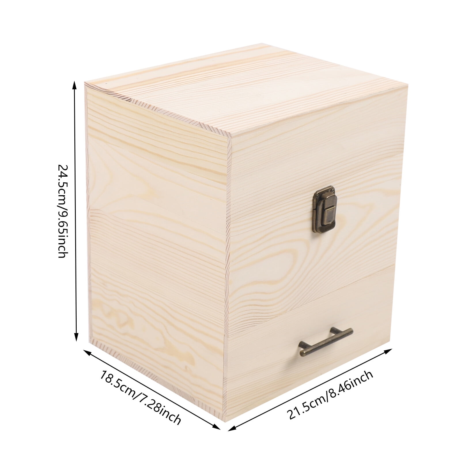 59 Slots 3 Tiers Essential Oil Storage Rack Wood Tool for Perfume Bottles Suitable for 0.5 Oz Essential Oil Bottles and 0.3 Oz Roller Bottles.