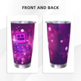 thumbnail image 3 of Saiise Geometry Dash Print Tumbler 20 Oz Stainless Steel Vacuum Insulated with Straw Coffee Cup for Home,Office,Outdoor Works Great for Ice Drinks and Hot Beverage, 3 of 8