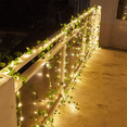 thumbnail image 3 of 32.8 Ft 100 LED Green Ivy Leaves Fairy String Lights, 2 Pack Solar Powered String Lights, for Garden, Patio, , Party, 3 of 9