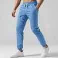thumbnail image 3 of Men's Track Pants - Comfortable Breathable Sweatpants with Pockets and Elastic Waistband for Home & Lounge, 3 of 7